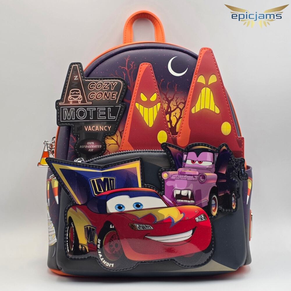Loungefly Disney Pixar Cars Halloween Costumes Glow-in-the-Dark Mini Backpack